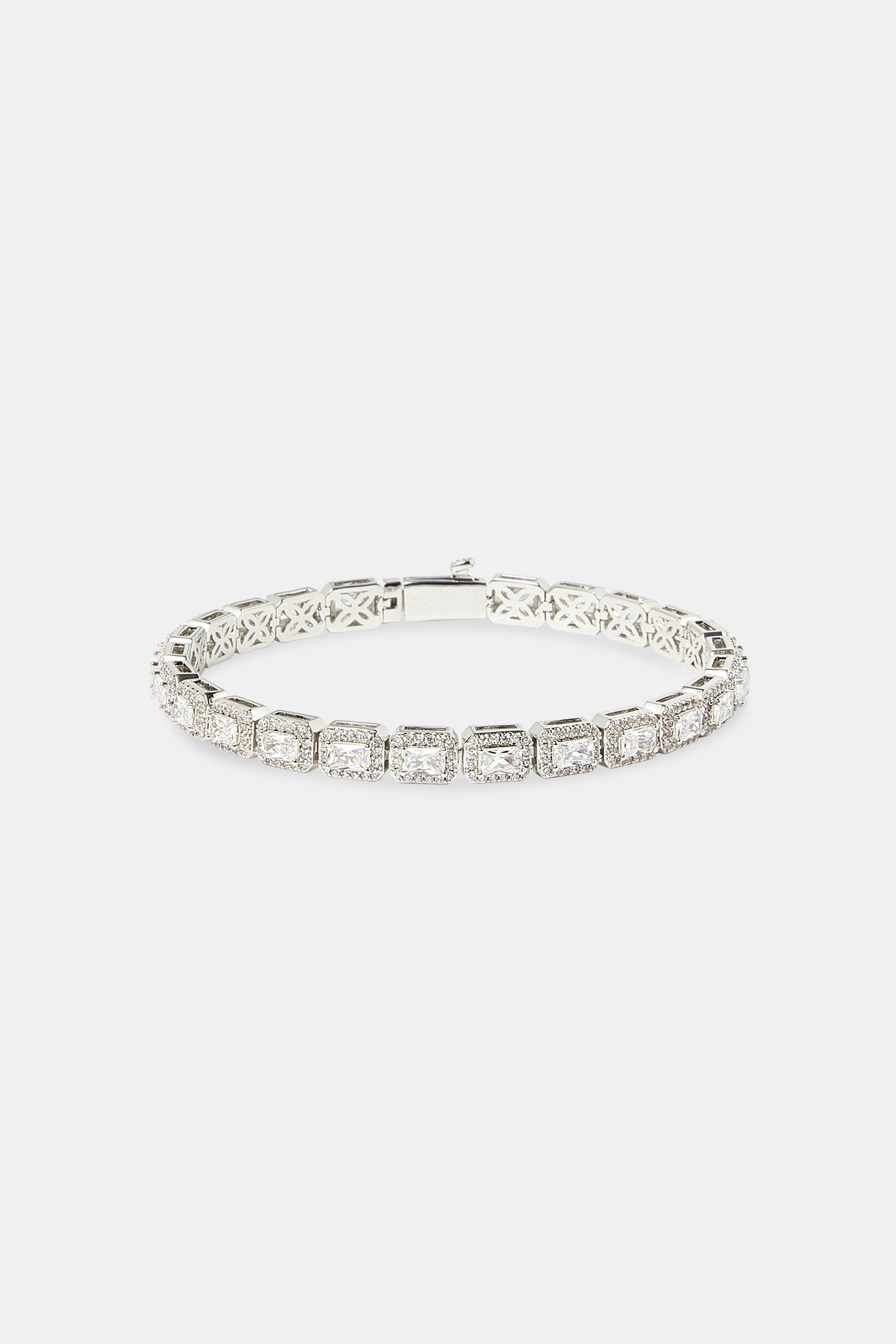 Iced Bezel Cluster Tennis Bracelet - 6mm